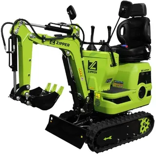 Zipper Benzin-Minibagger ZI-MBG600H 6,8kW 8,5kN kraft Gummikette Elektrostarter