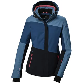 KILLTEC Damen Skijacke/Funktionsjacke mit abzippbarer Kapuze und Schneefang KSW 67 WMN SKI JCKT, ocean, 38,