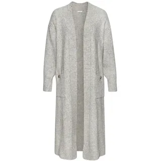 LASCANA Longstrickjacke Damen grau-multicolor Gr.36/38
