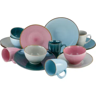 CreaTable Cosy Day Kombiservice 16-tlg. mehrfarbig