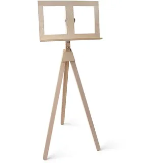 Notenständer & Stehpult Caritas Wendelstein braun, Designer Christian Hoisl, 109-140x52x52 cm