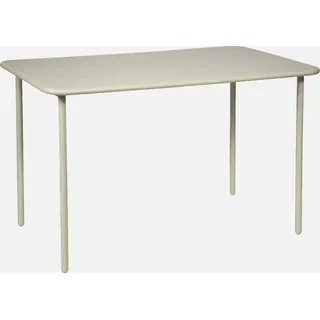 sweeek - Gartentisch aus Stahl für 4 Personen - Beige - Beige