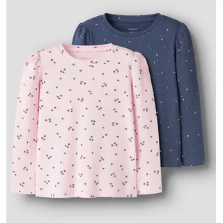 NAME IT Longtop »NMFNELIA 2P LS SLIM TOP PB«, blau
