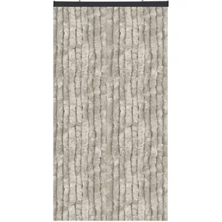 Arsvita Flauschvorhang 80x200 cm in Unistreifen grau, Perfekter Insekten- und Sichtschutz für Ihre Balkon- und Terrassentür, viele Farben