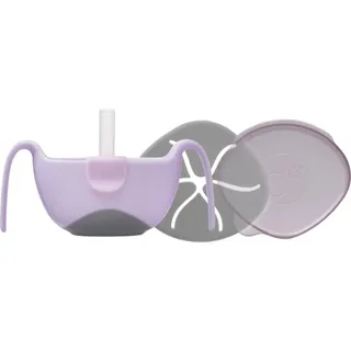 b.box 3 in 1 Bowl & Straw Schale mit Strohhalm Strawberry 250 ml