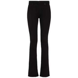 7 for All Mankind Damen Bootcut Bair Rinsed Black Jeans, Schwarz, 29W EU