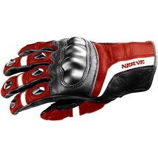Nerve KQ12 Touring Handschuhe, Schwarz/Rot, 12