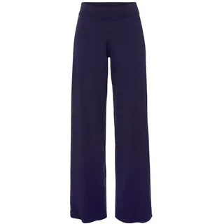 LASCANA Strickhose mit weitem Bein Blau 36/38