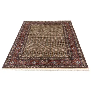 morgenland Wollteppich »Moud Stark Gemustert Beige 348 x 245 cm«, rechteckig, 10 mm Höhe, Unikat mit Zertifikat, beige