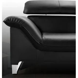 Sofagarnitur Ledersofa Sofa Couchen Sitzer Set Sofa Polster Couch 3tlg Sessel - Weiß