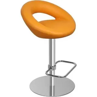 Barhocker Barstuhl Orange Textil Design Barstühle Bar Hocker Stühle Neu - Orange
