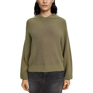 ESPRIT Damen 992CC1I306 Pullover, 345/LIGHT Khaki, S