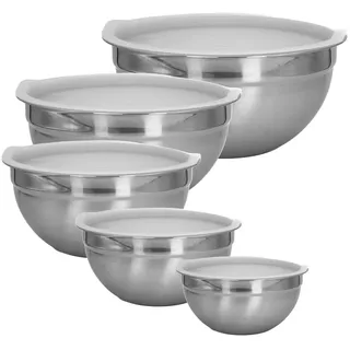 Intirilife 5-tlg. Schüssel Set Silber