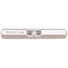 Starrett 135A Pocket Level mit satinierter vernickelter Oberfläche, Größe 2-1/2"