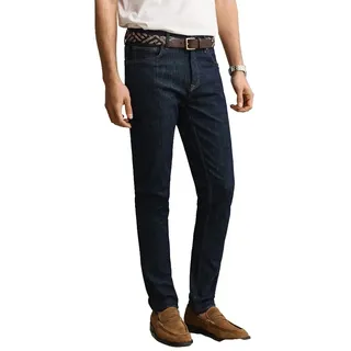 Gant 1000030 Active Revover Extra Slim Fit Jeans - Dark Blue - 32 - 36