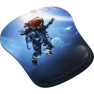 TECKNET Mauspad mit Gelkissen, Memory Foam Mousepad Ergonomisches Wasserdicht Komfort Mausmatte mit Handgelenkpolster Handauflage für Alle Maus Offfice Heim Computer Laptop