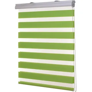 Ventanara® Doppelrollo Grün Kassetten Duo Rollo Seitenzugrollo inklusive Montagematerial 160 x 220 cm