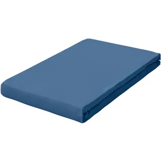 Pure Topper Baumwolle 140 x 200 - 160 x 220 cm blue mid