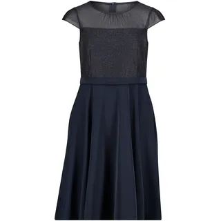 Cocktailkleid VERA MONT "Cocktailkleid kurzarm", Damen, Gr. 40, EURO, blau (night sky), Obermaterial: 100% Polyester PES., Kleider Cocktailkleid