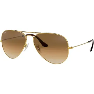 Ray-Ban AVIATOR GRADIENT, Erwachsener, Uni, Pilot, Gold, Nicht-polarisierte Linse, Metall
