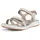 Flat Sandal Damen Silber 36