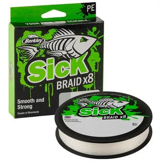 Berkley Sick 150 M Geflochtene Schnur - White - 0.230 mm