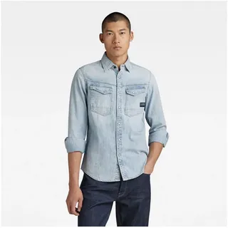 G-Star für Herren. D23616-D252-G342 Schmales Denim-Hemd blau M