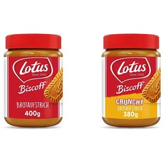 Lotus Biscoff | Broaufstrich | Lotus Creme | Original karamellisierter Geschmack & Brotaufstrich | Crunchy | Orginal Karamell-Geschmack | Vegan