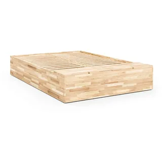 Karup Design »Basement Bed, Stauraumbett, Bett optional mit oder ohne Sitzbank« Bett mit integriertem Stauraum, inkl Lattenrost, FSC®zertifiert,