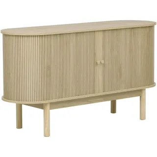 Urban Meuble Sideboard Holzoptik 138/43/75 cm , Hellbraun , Holzwerkstoff , Oval , 43x75x138 cm , Kleinmöbel, Kommoden, Sideboards