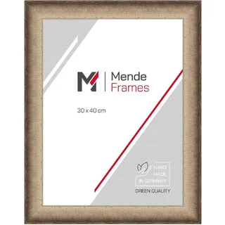 MendeFrames Holzrahmen H620 Antik elfenbein 50x65 cm Kunstglas