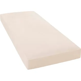 JANINE Spannbettlaken Jersey 180 x 200 - 200 x 200 cm beige