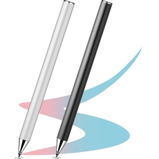 Flintronic Tablet Stift, 2er-Pack Disc-Spitze Stylus Pen, Touchscreen Stift Hohepräzision, Stylus Touch Pen Kompatibel mit Alle Handys/Tablets/Apple/iPad/Samsung Galaxy/Xiaomi/IOS/Android