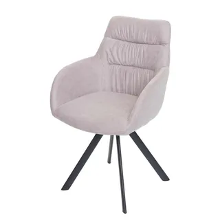 MCW Esszimmerstuhl Cremeweiß , Weiß , Textil , 57x94x47 cm , Esszimmer, Stühle, Armlehnstühle