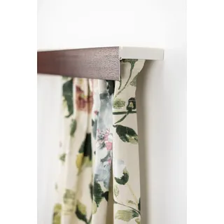 GARESA Gardinenschiene »Kunststoffschiene mit Blende« 3 läufig-läufig Wunschmaßlänge Deckenmontage, verlängerbar, einfache Montage, schlicht, braun