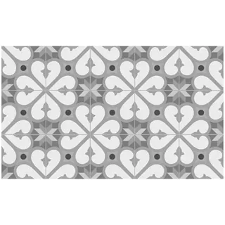 Croma Collection Bcn Vinyl Teppich 45x75 Cm - Grey - One Size