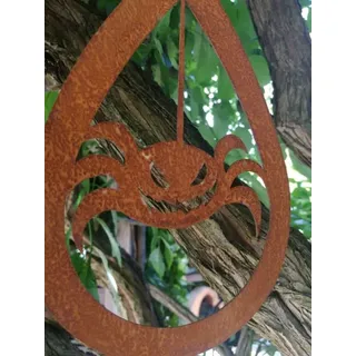 Edelrost Halloween Hänger Fratzenspinne, tropfenform