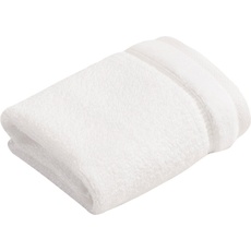 Bild von Seiftuch VOSSEN Pure Waschlappen Gr. B/L: 30 cm x 30 cm, weiß Waschhandschuhe Waschlappen im Set, Baumwolle & VEGAN, mit eleganter Veloursbordüre