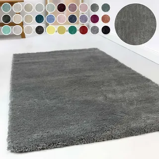 Esprit Relaxx ESP-4150 Hochflorteppich 70 x 140 cm Grau
