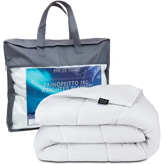 Polar Night Gewichtsdecke für Erwachsene 150 x 200 cm, 7kg - Weighted Blanket für tiefen Schlaf, Schwere Decke, Therapiedecke aus 100% Baumwolle, Entspannungsdecke Oeko-TEX® 100 Standard Bettdecke