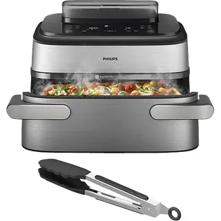 Philips 5000 Series Steam Airfryer NA565/02 silber/edelstahl