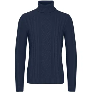 Rollkragenpullover 11 PROJECT "Rollkragenpullover PRJamelio", Herren, Gr. L, blau (insignia blau melange), Obermaterial: 70% Baumwolle CO recyc.. 30% Polyester Pol. recyc.., Pullover Rollkragenpullover