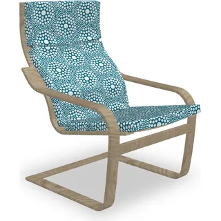 ABAKUHAUS Abstrakt Poäng Sessel Polster 40 x 40 cm Blau