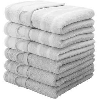 OTTO home Finn Handtuchset 6-tlg. grau