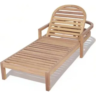 Liege Outdoor Liegestuhl Relax Sonnenbank Holzliege Terrassenmöbel Balkon - Braun