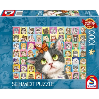 Schmidt Spiele Katzen-Mimik, 1000 Teile