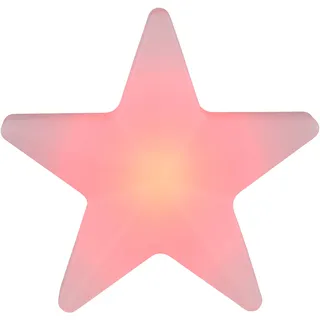 JUST LIGHT LED Gartenleuchte "AKKU STAR", weiß, 1, H: 55cm, 1 Stk., Leuchten, Akkubetrieben, IP44, Dimmbar über Infrarot-Fernbedienung, RGB+W, LED Gartenleuchte