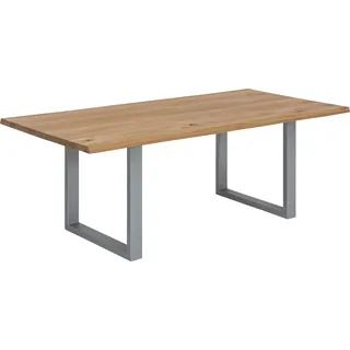 SIT Möbel SIT Tops & Tables Esstisch Massivholz Retro lll cm / Eisen antiksilber