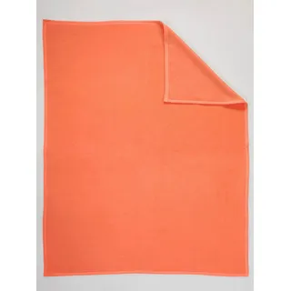 Wohndecke BIEDERLACK Gr. 1, orange (terrakotta), B:150cm L:200cm, 100% Baumwolle, Wohndecken, Wohndecke