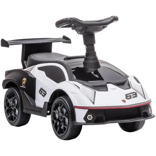 Aiyaplay Kinder Rutschauto, Weiß+Schwarz, Kunststoff+ Metall , 28x38x67 cm , Spielzeug, Kinderfahrzeuge